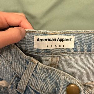 American Apparel Denim Jeans in Light Blue